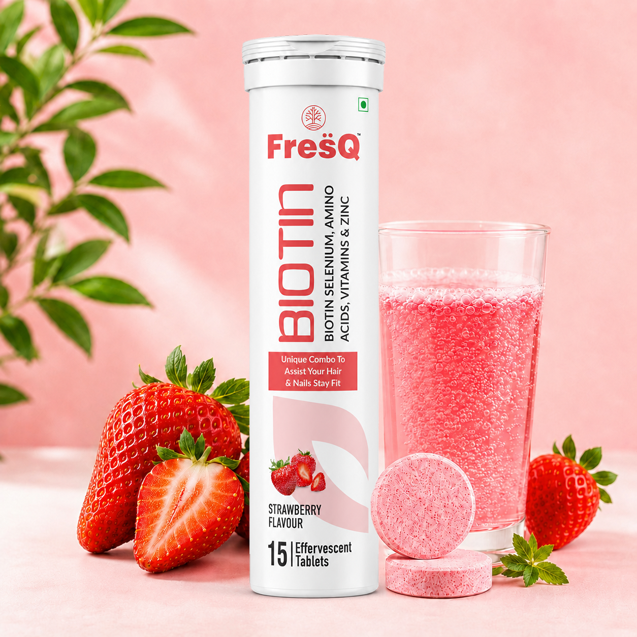 FresQ Biotin Effervescent Tablets